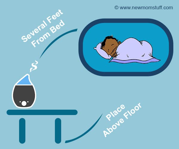 How-close-should-humidifier-be-to-the-baby how close should humidifier be to baby