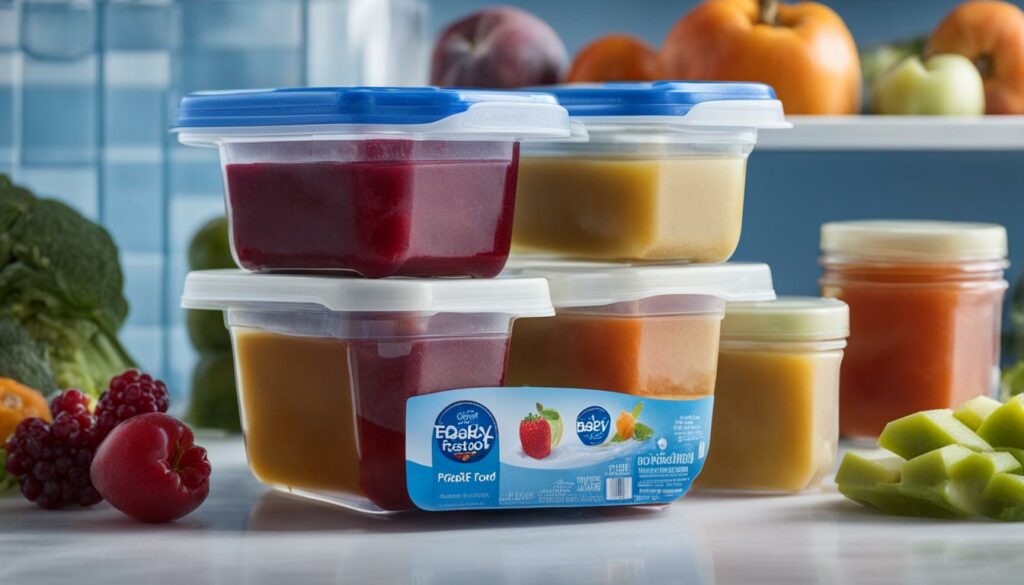 can baby food be frozen