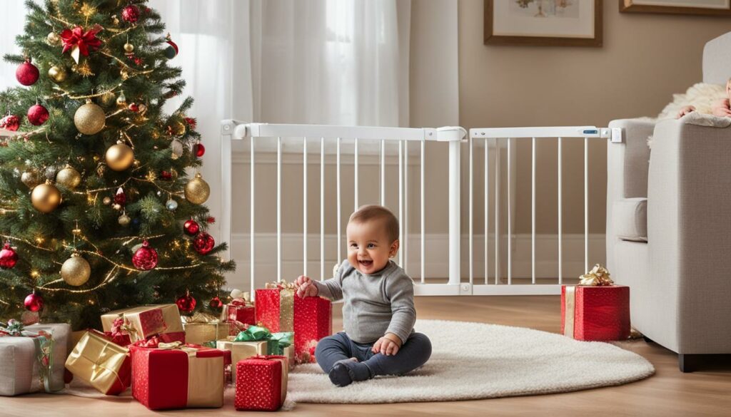 baby proofing christmas tree
