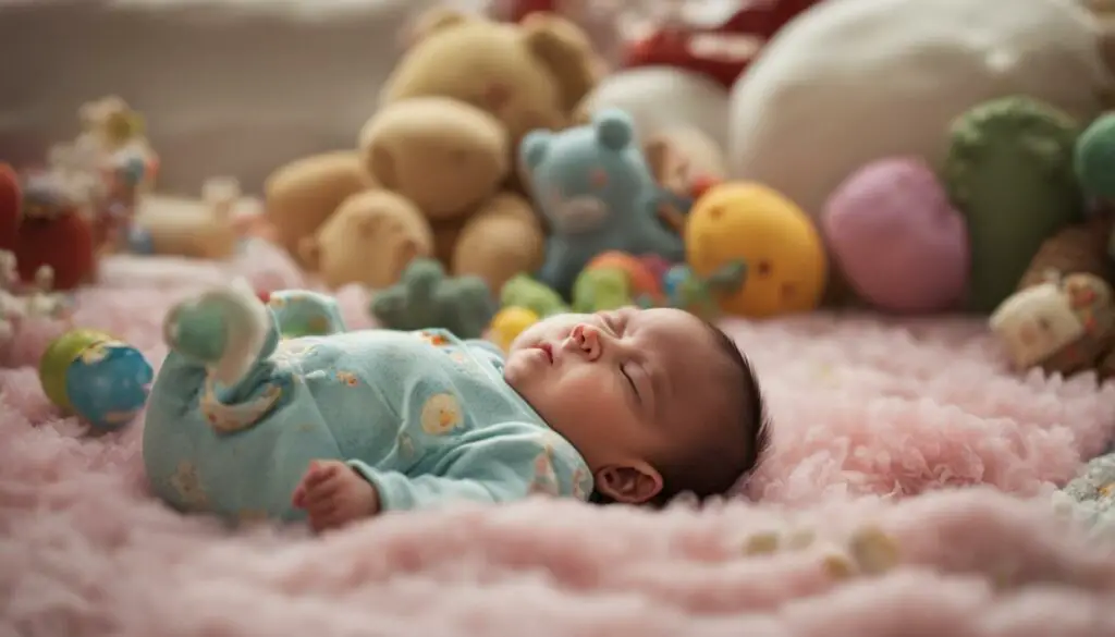 baby sleeping in a crib