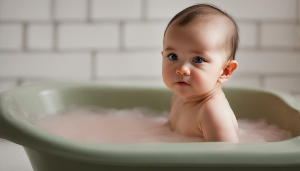 when can you use bath products on a baby