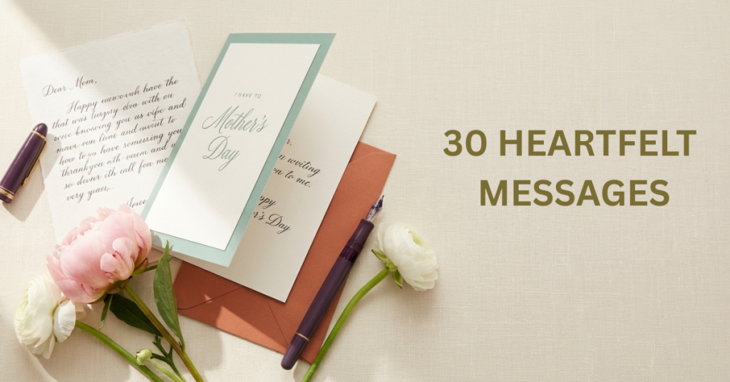 first mother's day card messages